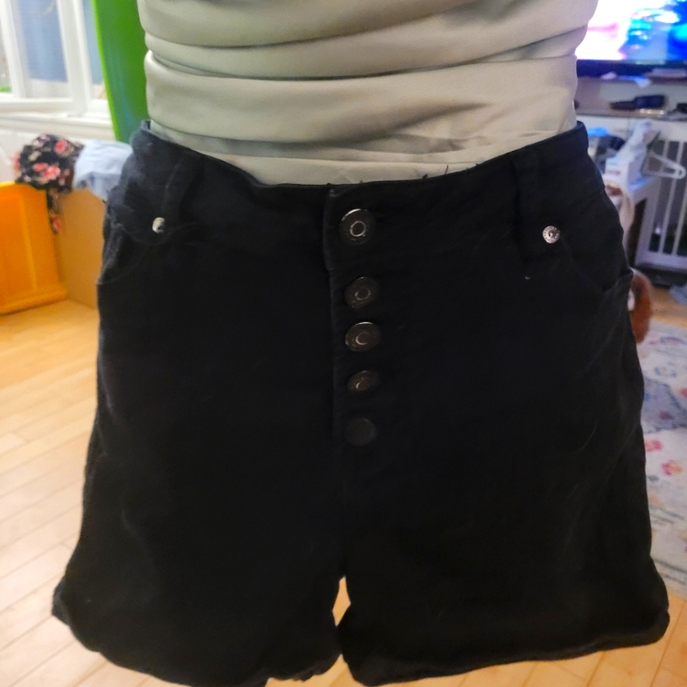 2/$40-Black Jean Shorts